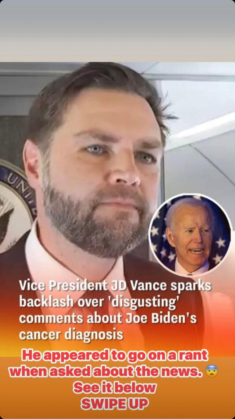 Vice President JD Vance Under Fire for “Tone-Deaf” Comments on Biden’s Cancer Diagnosis